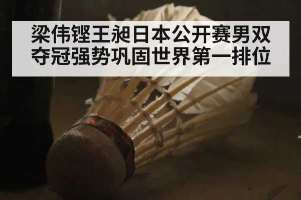 梁伟铿王昶日本公开赛男双夺冠强势巩固世界第一排位